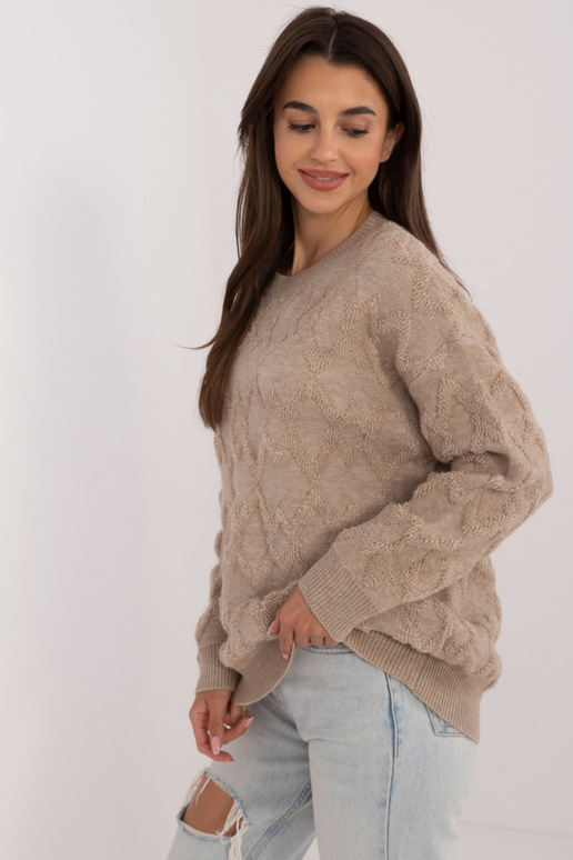 Megztinis-AT-SW-2361.61-smėlio spalvos