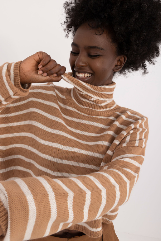 Megztinis-BA-SW-0529.22- Smėlio spalvos