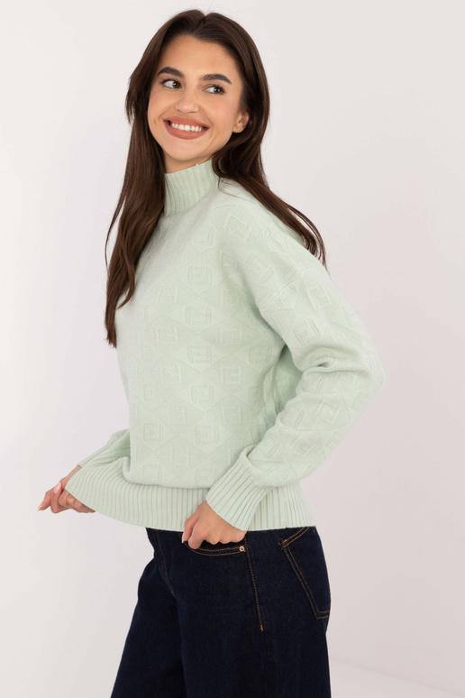Megztinis-AT-SW-2339.54- Mėtinės spalvos