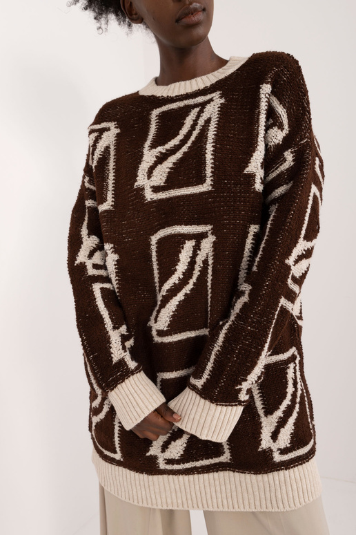 Megztinis-BA-SW-0277.02-tamsiai rudas