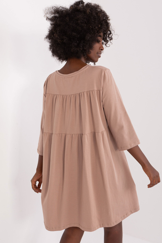Suknelė-RV-SK-6274.36P-tamsiai smėlio...