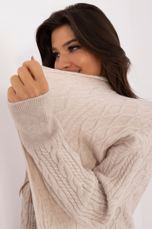 Kardiganas-AT-SW-2366.61-smėlio spalvos