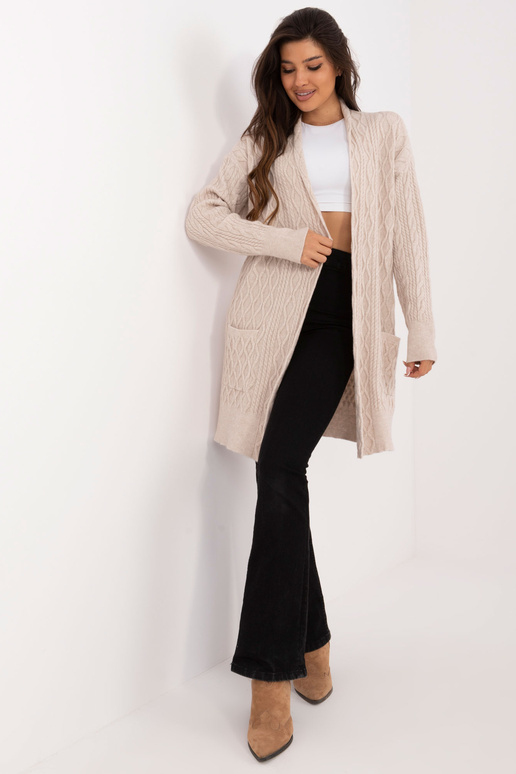 Kardiganas-AT-SW-2366.61-smėlio spalvos