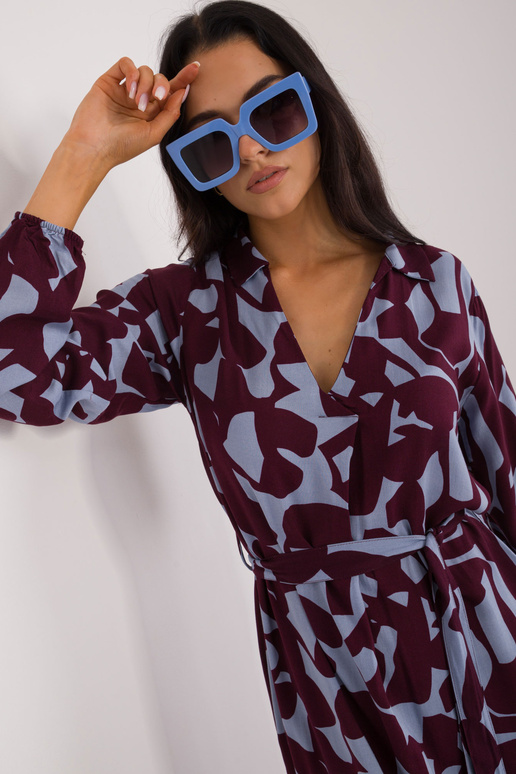 Suknelė-D73771M30433A-bordo