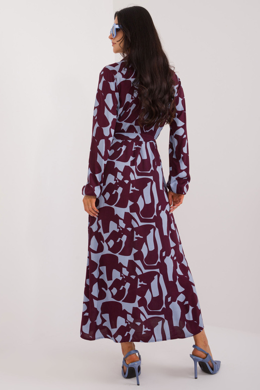 Suknelė-D73771M30433A-bordo
