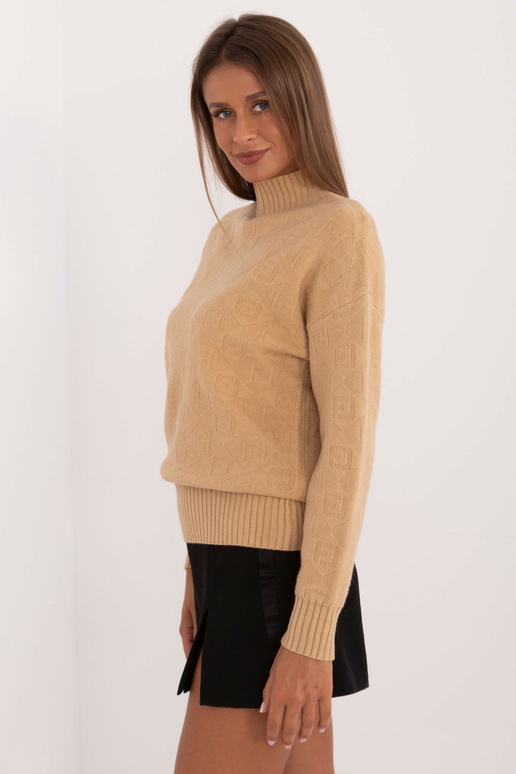 Megztinis-AT-SW-2339.54- Smėlio spalvos