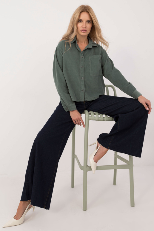 Marškiniai - D70046M11184A1 - tamsiai...