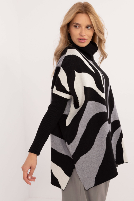 Megztinis-PM-SW-SC210.06-pilka-juoda