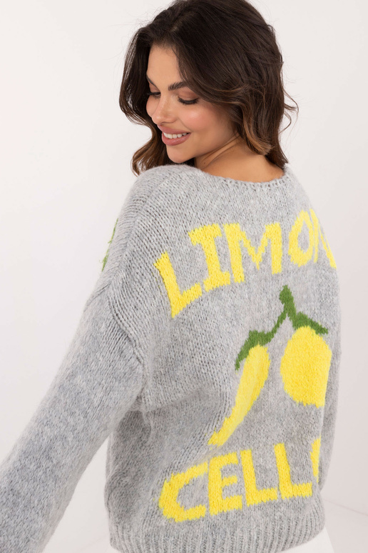 Megztinis -MI-SW-2108.92-pilka