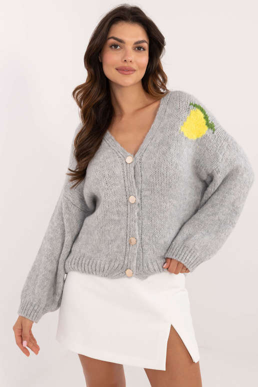 Megztinis -MI-SW-2108.92-pilka