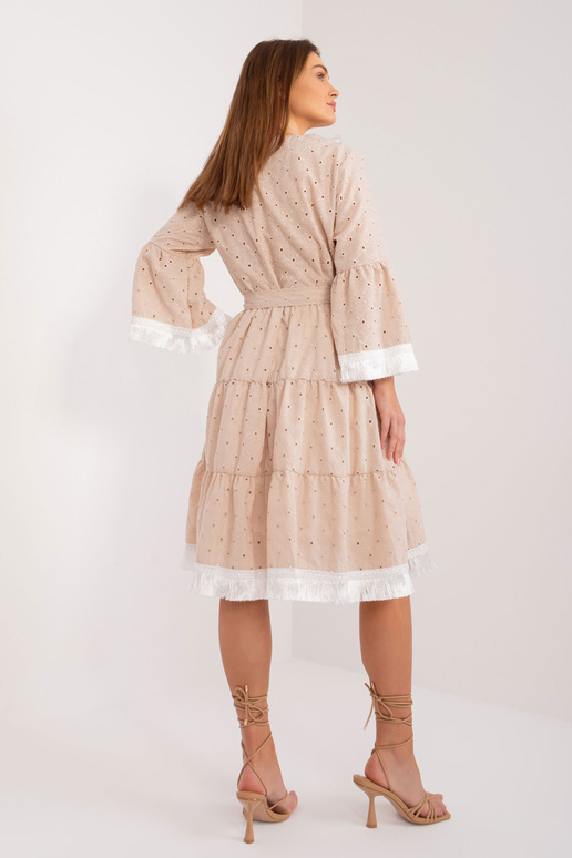 Suknelė-LK-SK-509606.70-smėlio spalvos