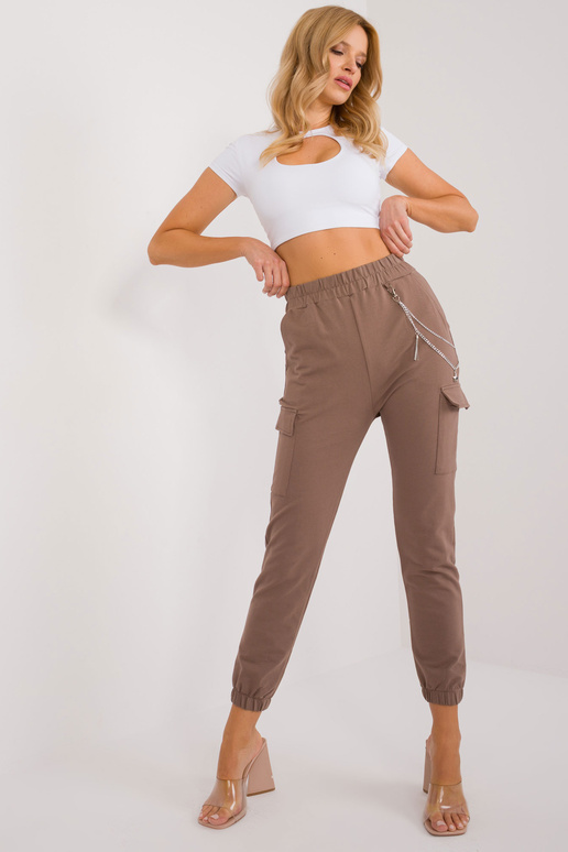 Sportinės kelnės-RV-DR-9604.27-rudos