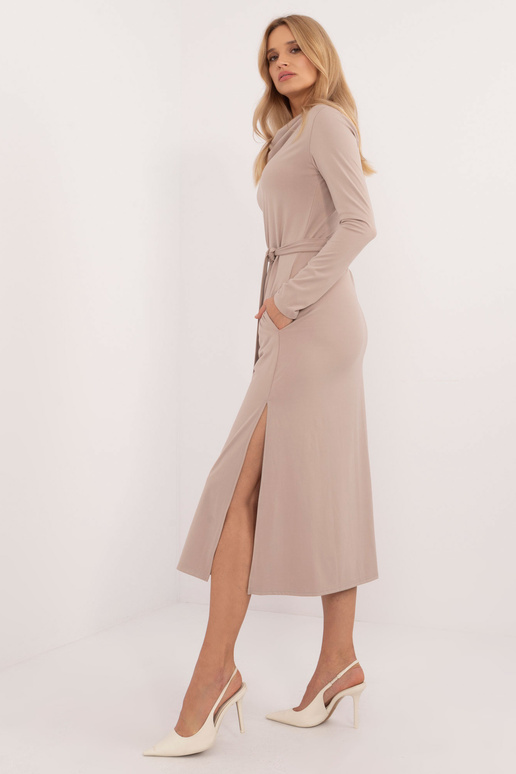 Suknelė-LK-SK-509792.21P-smėlio spalvos