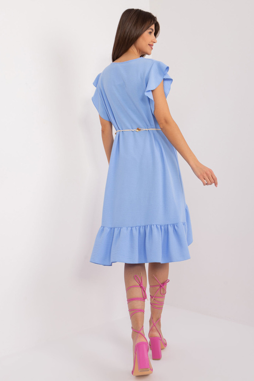 Suknelė-DHJ-SK-8921.98-šviesiai mėlyna