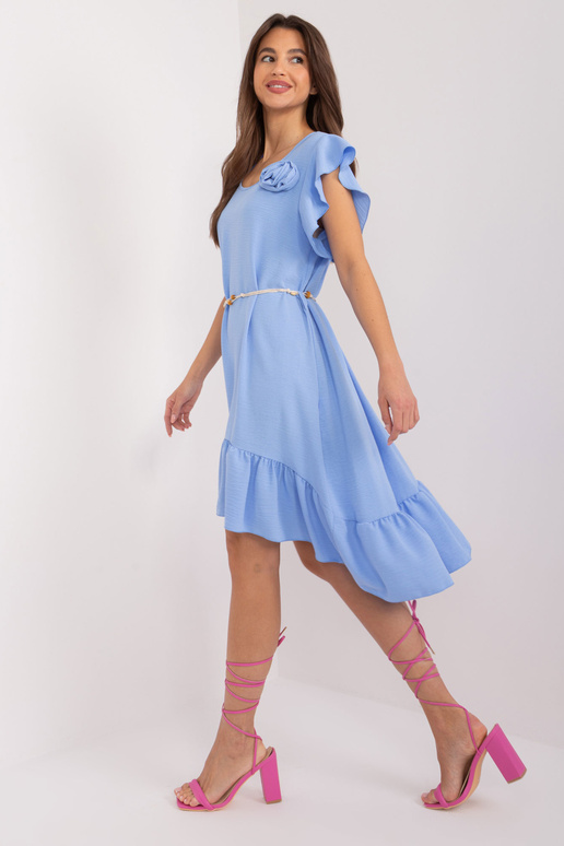 Suknelė-DHJ-SK-8921.98-šviesiai mėlyna