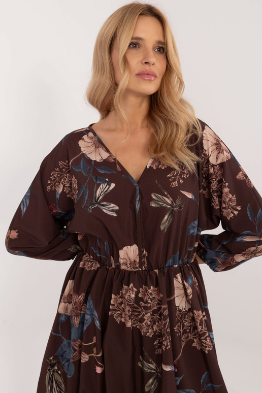 Suknelė-DHJ-SK-19861-3.11-ruda