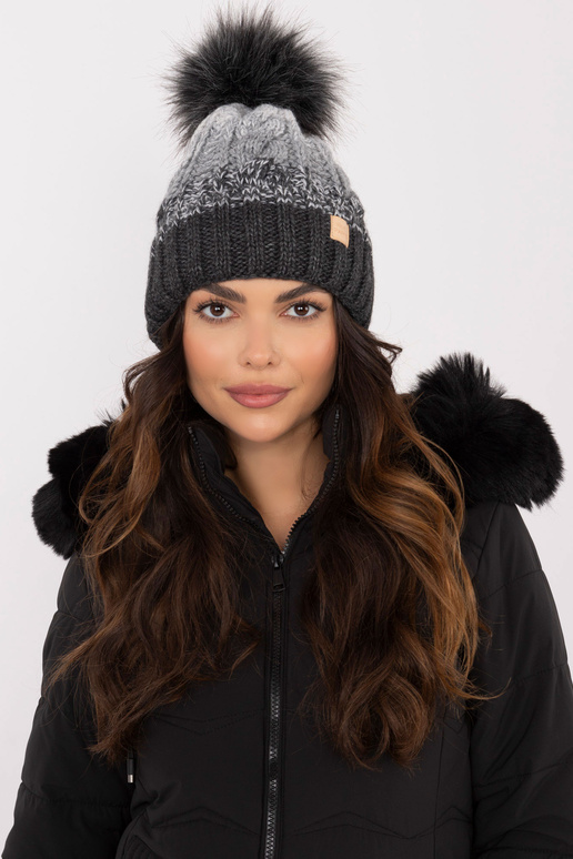 Kepurė -JK-CZ-52.17-tamsiai pilka