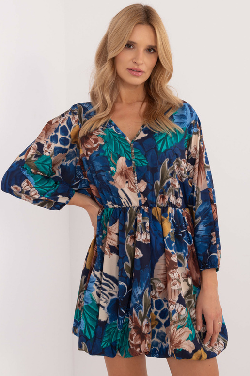 Suknelė-DHJ-SK-19861-5,27-tamsiai mėlyna