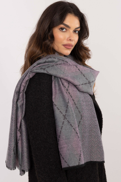 Šalikas-AT-CH-12301.82P-pilka-rožinė Šalikas-AT-CH-12301.82P-pilka-rožinė