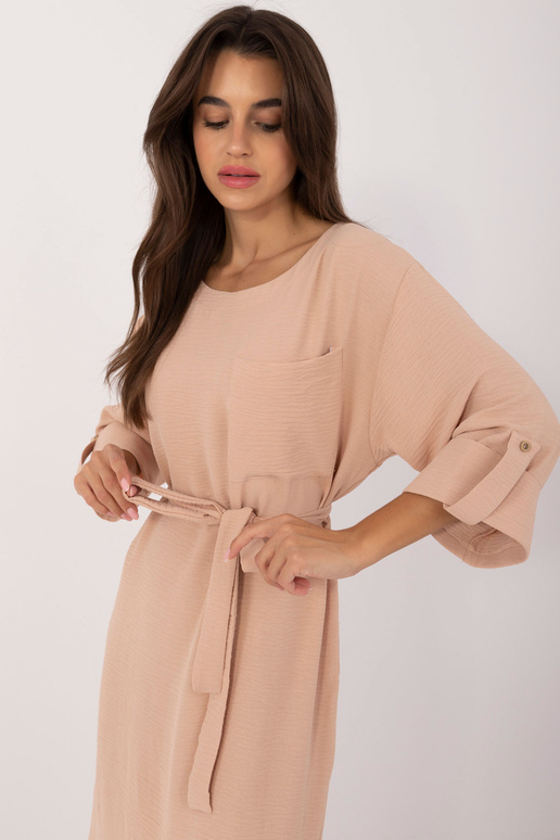 Suknelė-LK-SK-509694.61- Smėlio spalvos