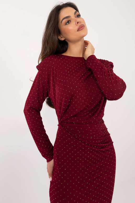 Suknelė-DHJ-SK-18206.67-bordo