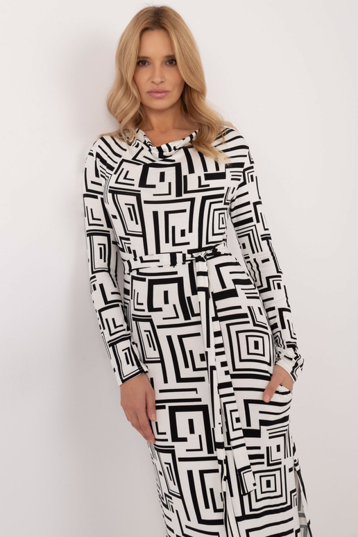 Suknelė-LK-SK-509797.27-balta-juoda