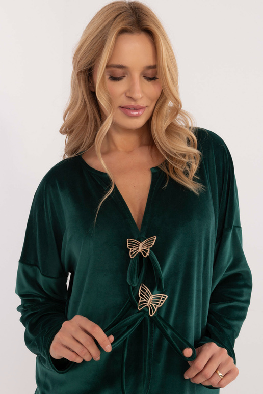 Palaidinė-DHJ-BZ-19916.03P-tamsiai žalia