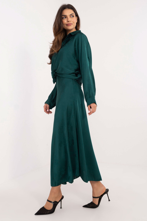 Sijonas-DHJ-SD-19293.67-tamsiai žalias