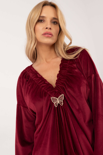 Suknelė-DHJ-SK-19890.86P-bordo 2