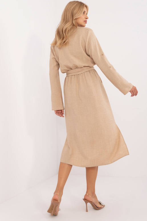Suknelė-LK-SK-509646.91-smėlio spalvos