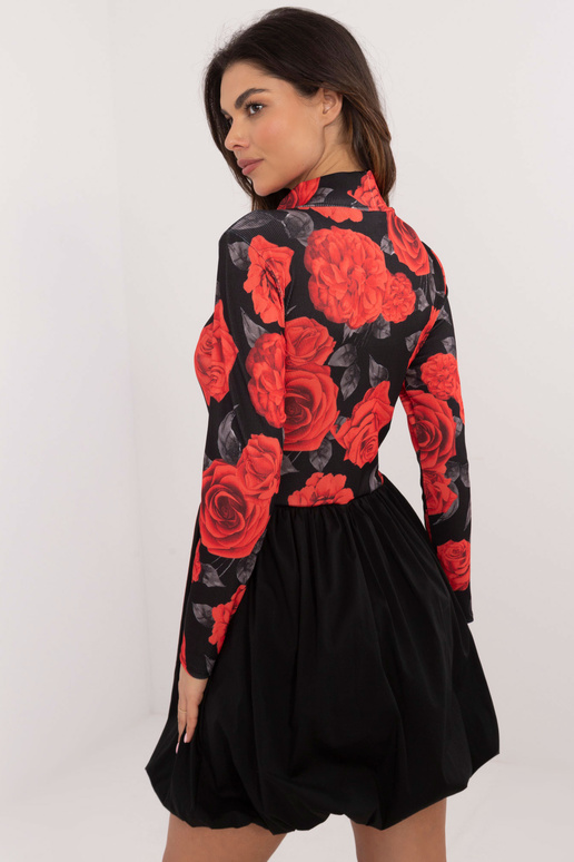 Suknelė-DHJ-SK-19959.35-juoda-raudona