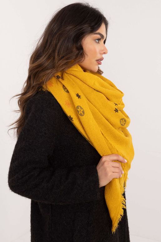 Šalikas-AT-SZ-23504.93P-tamsiai geltonas