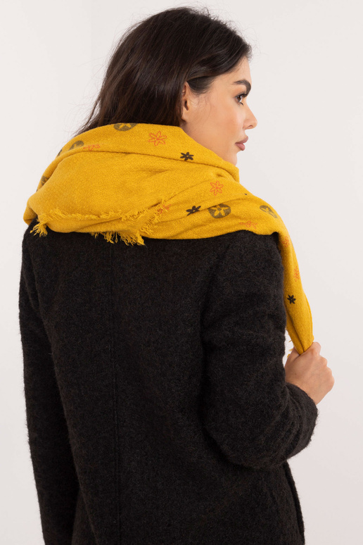 Šalikas-AT-SZ-23504.93P-tamsiai geltonas