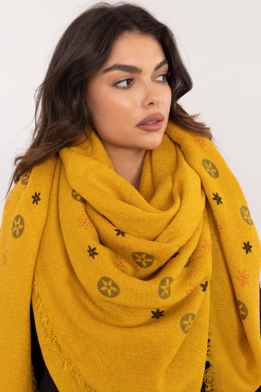 Šalikas-AT-SZ-23504.93P-tamsiai geltonas