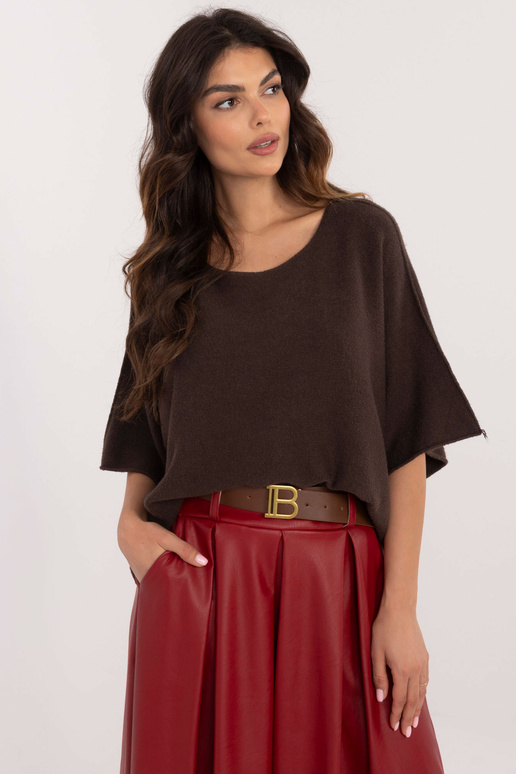 Megztinis-IT-SW-0811.82P-tamsiai rudas