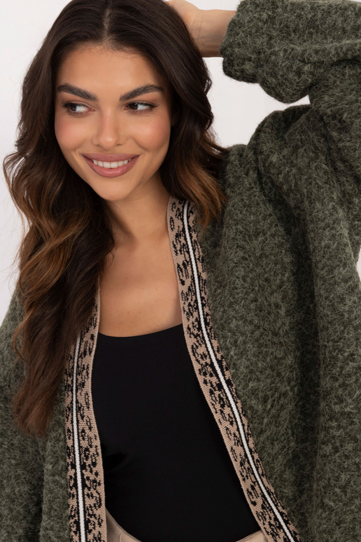 Kardiganas -DHJ-NA-A8500.11P-khaki