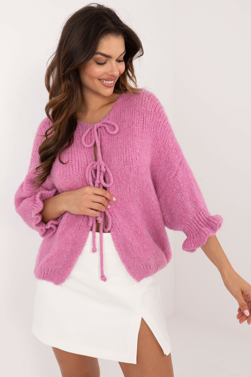 Megztinis -MI-SW-2911.91-tamsiai rožinis