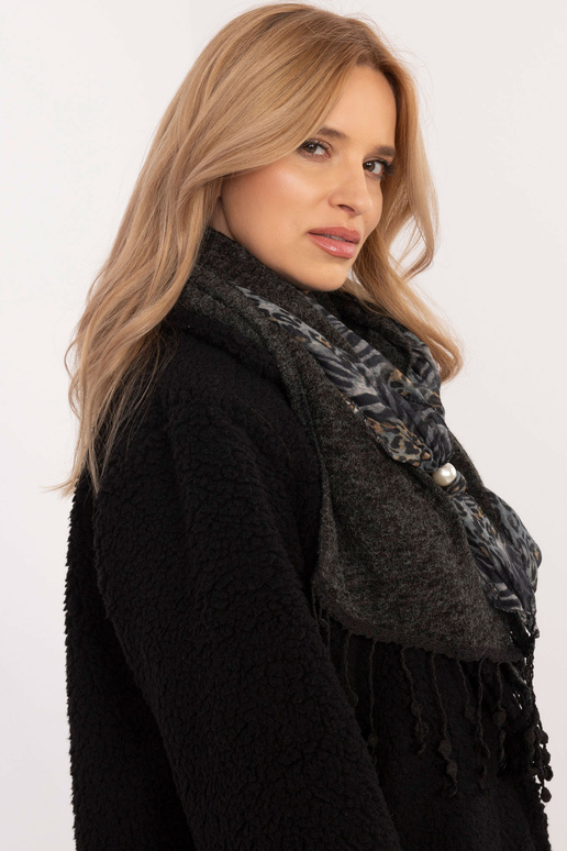 Šalikas-AT-SZ-0247.83P-tamsiai pilkas