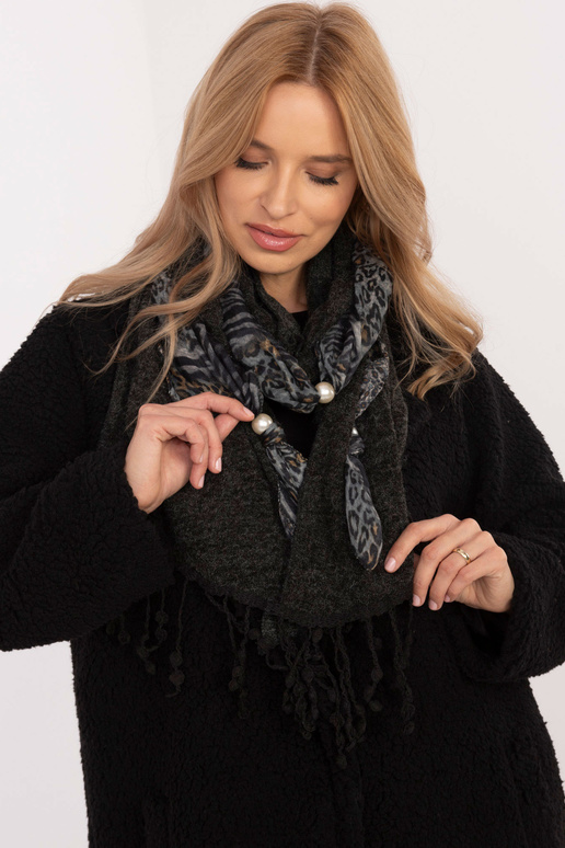 Šalikas-AT-SZ-0247.83P-tamsiai pilkas