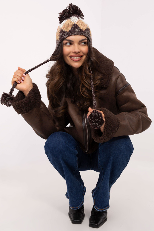 Kepurė -AT-CZ-CHA9213.91-ruda Kepurė -AT-CZ-CHA9213.91-ruda