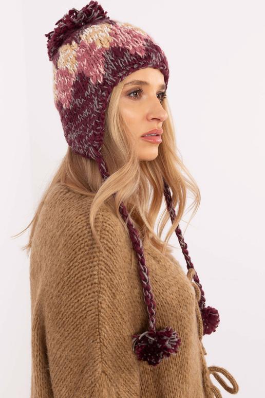 Kepurė -AT-CZ-CHA9213.91-bordo Kepurė -AT-CZ-CHA9213.91-bordo