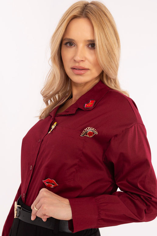 Marškiniai-DHJ-KS-9230.75P-bordo