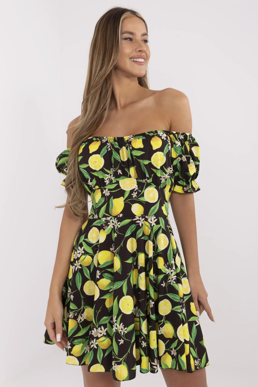 Suknelė-MI-SK-23797.76-juoda-geltona