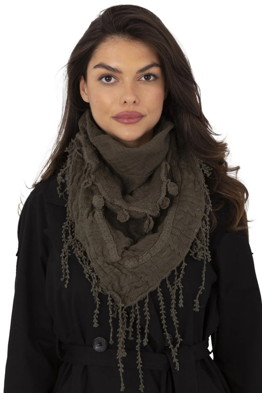 Šalikas-AT-CH-0414.84-chaki spalvos