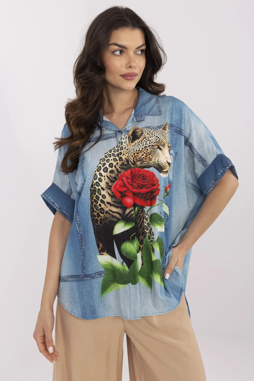 Marškiniai-DHJ-KS-19007-7,85-mėlyni