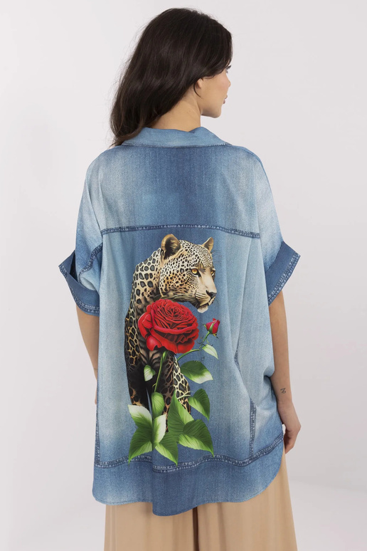 Marškiniai-DHJ-KS-19007-7,85-mėlyni