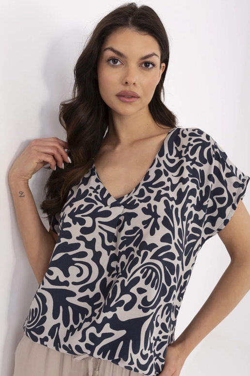 Palaidinė-D73771M11171B- tamsiai mėlyna