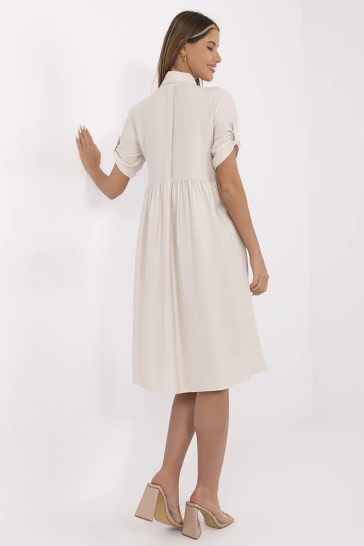 Suknelė-MI-SK-A2275.09-smėlio spalvos