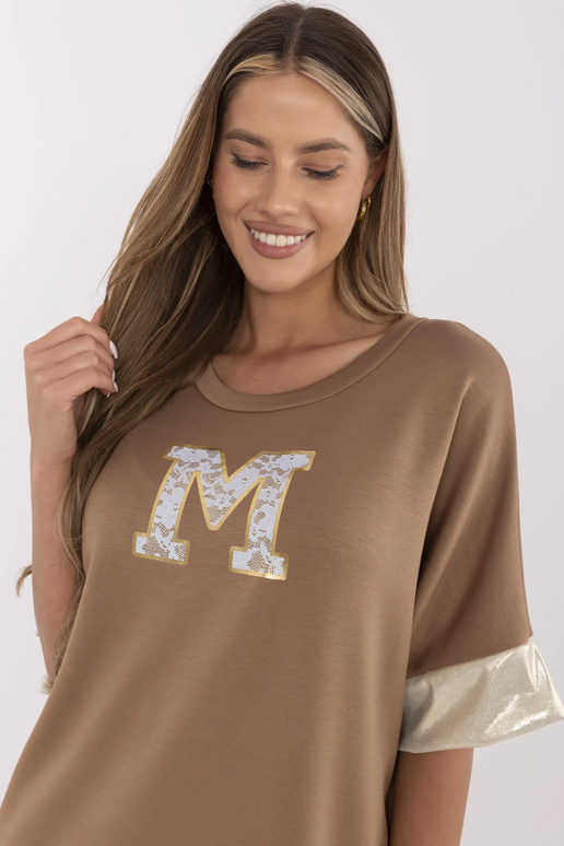 Suknelė-MI-SK-A6192.52-šviesiai ruda