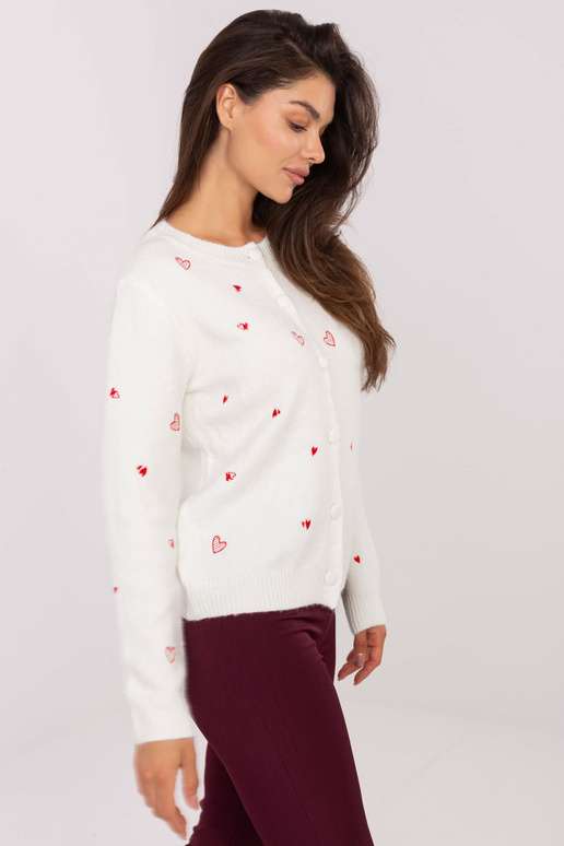 Kreminės spalvos megztinis